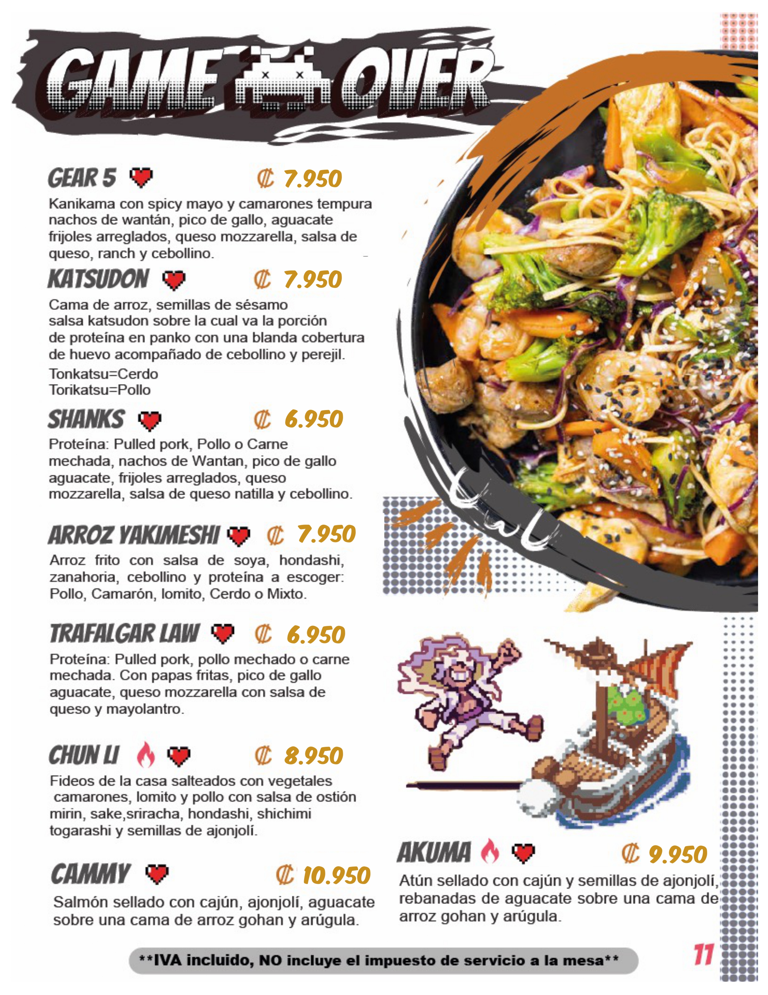 Menu page 11