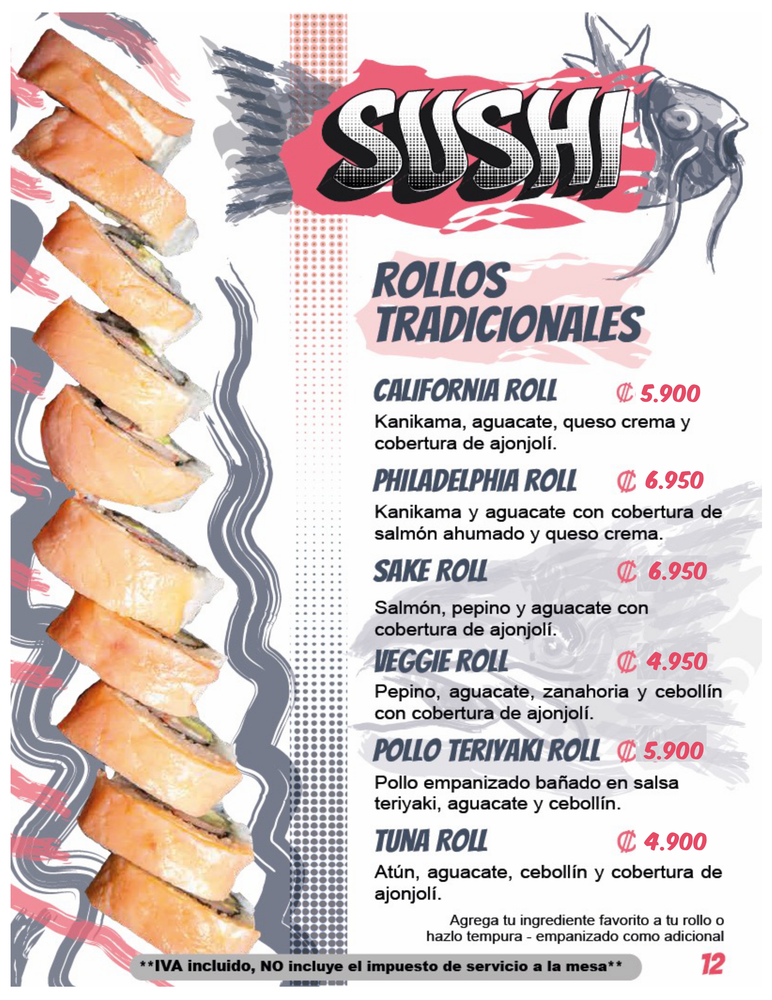Menu page 12