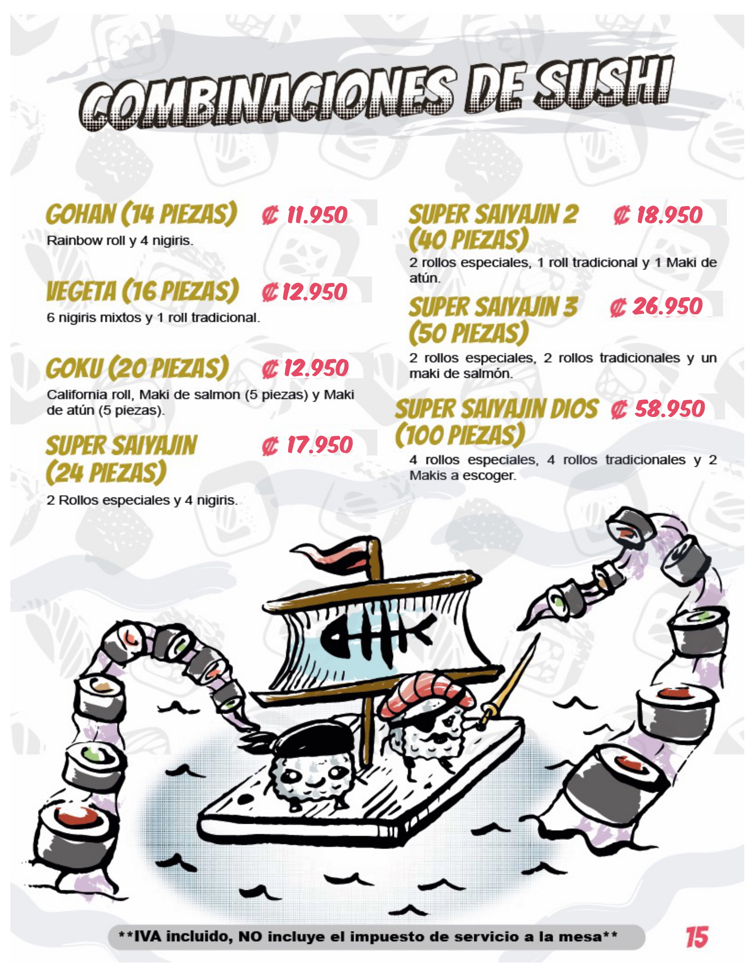 Menu page 15