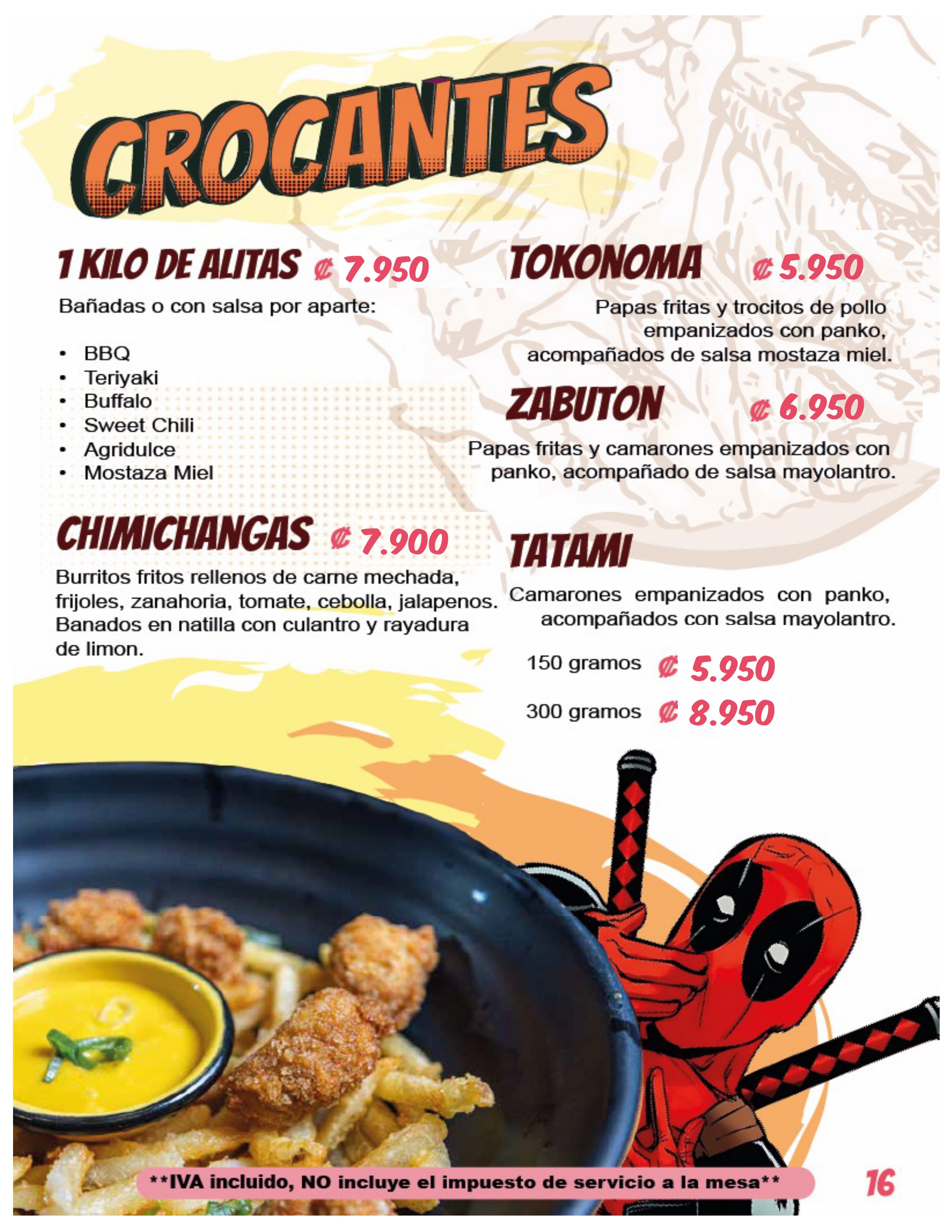 Menu page 16
