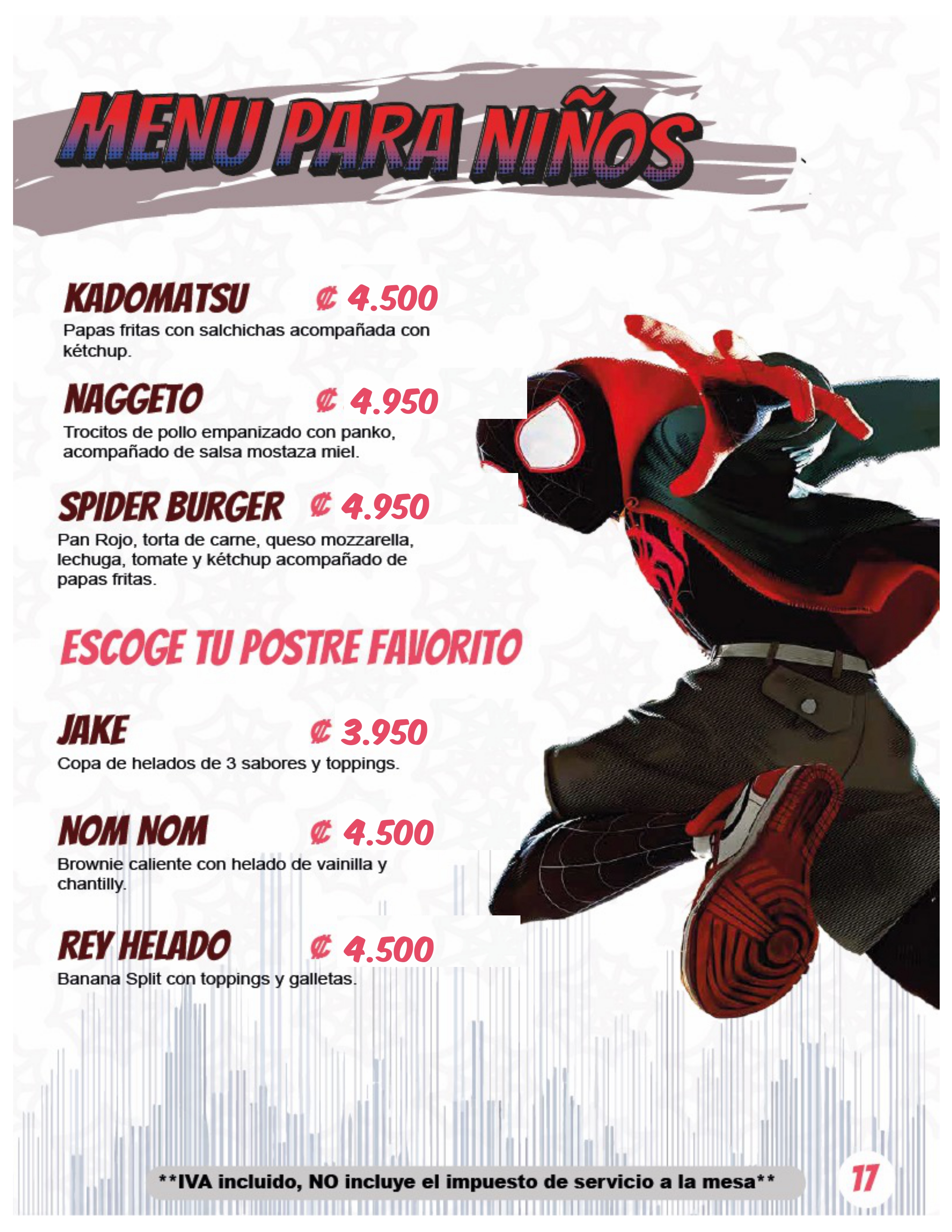 Menu page 17