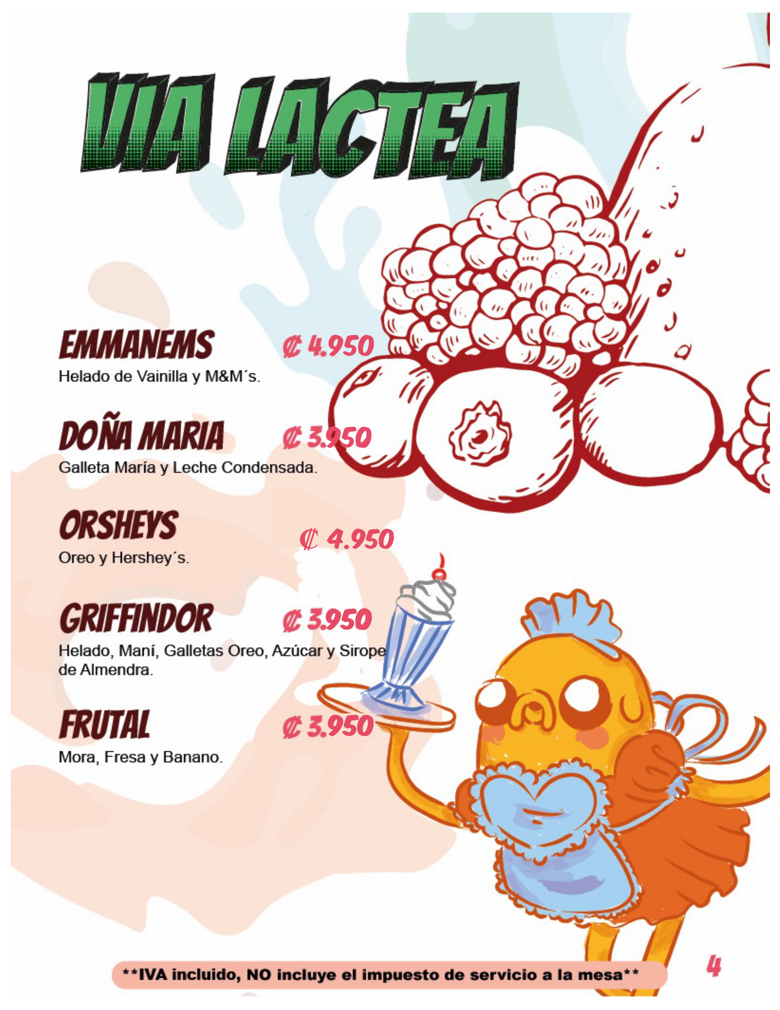Menu page 5