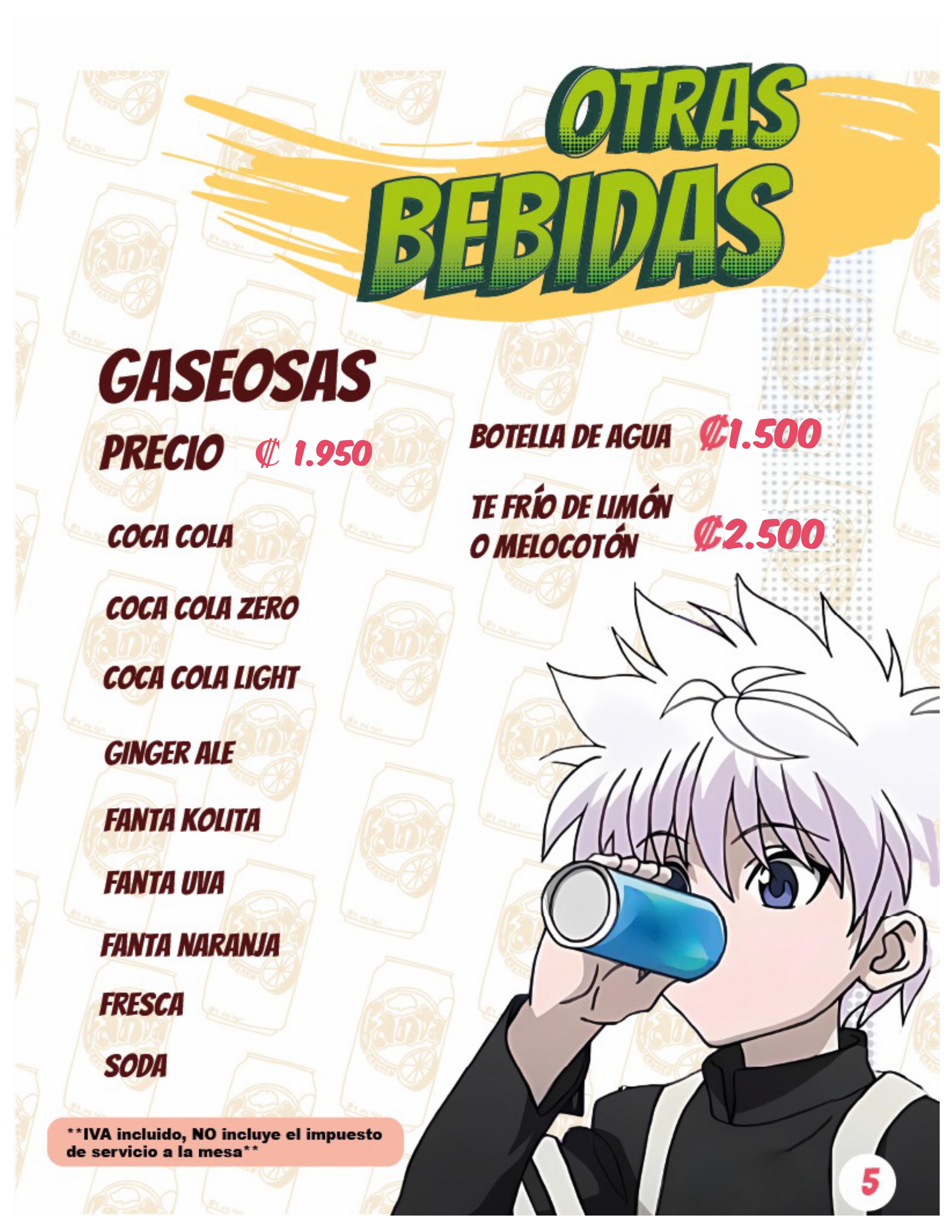 Menu page 6